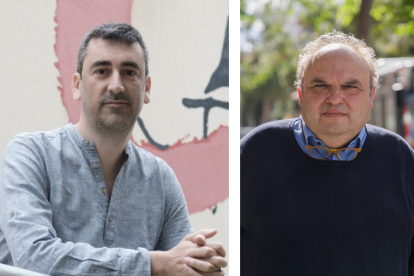 Aaron Gutiérrez, director del departament de Geografia de la URV i Jordi Fortuny, representant de Tarragona a l’Autoritat Territorial de la Mobilitat entre 2019 i 2023.