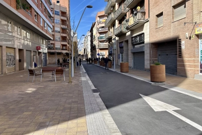 Imatge del carrer Orosi després de la remodelació