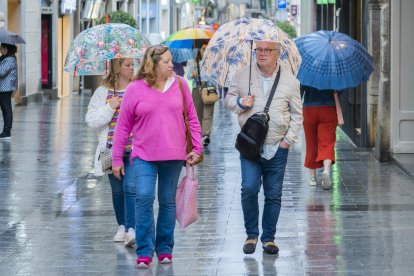 Imagen de un episodio de lluvia en Reus.