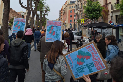 Imatge de la manifestació per una millor sanitat a Tarragona