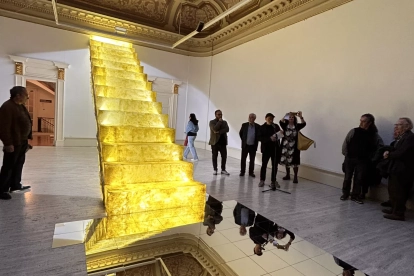 La inauguració de l’obra es va fer el passat 19 d’abril, i va ser conduida per Lluís Miquel Pérez, president del Centre de Lectura