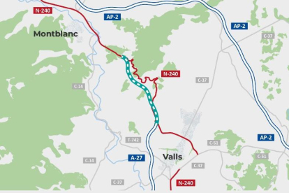 Entre altres actuacions, es construirà un pas superior sobre l´autovia per a la reposició del Camí de Camp Magre i Vilaverd.