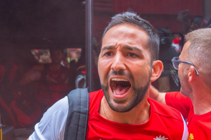Imágenes previas al partido entre el Nàstic y el Málaga