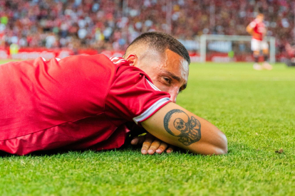 Imágenes posteriores al partido del Nàstic contra el Málaga