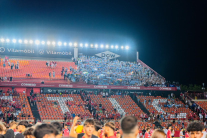 Imágenes posteriores al partido del Nàstic contra el Málaga