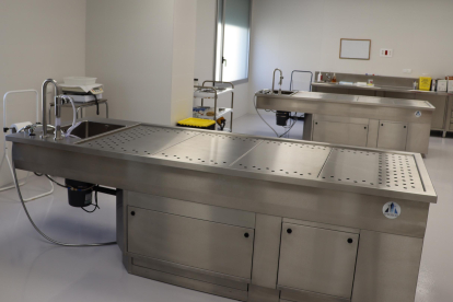 Imatge de la sala d'autòpsies.