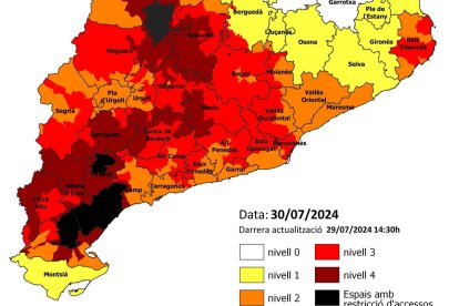 El mapa del Pla Alfa per aquest dimarts