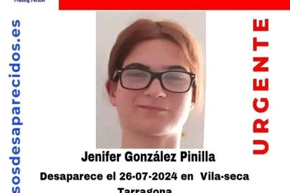 Imatge de la jove desapareguda.