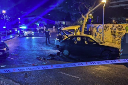 Imatge de l'accident a Salou.
