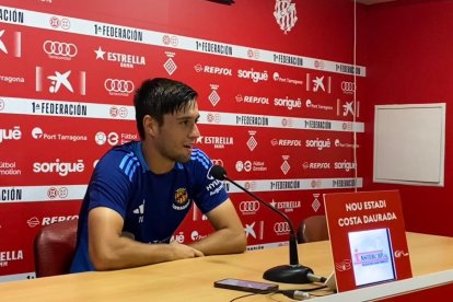 Jaume Jardí durant la roda de premsa d'aquest migdia.