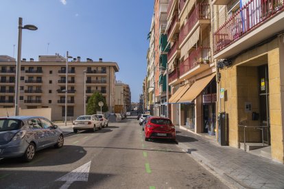 Imatge del carrer Jaume I, on es van produir els fets.