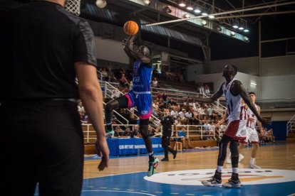 Imatge del CBT durant el partit del dissabte.