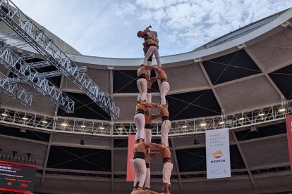 El 3 de 9 amb folre dels Xiquets de Reus a la segona ronda del Concurs.