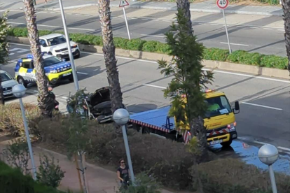 Imagen del coche afectado.