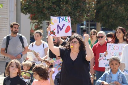 Fotografia d’arxiu d’una manifestació de l’AFA de l’escola Prat de la Riba del passat mes de maig.