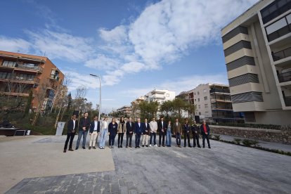 Imatge de la inauguració de la nova rambla