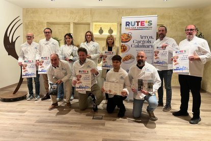 Imatge de la presentació de les Jornades Gastronòmiques de l’arròs, els cargols i els calamars al Baix Gaià.