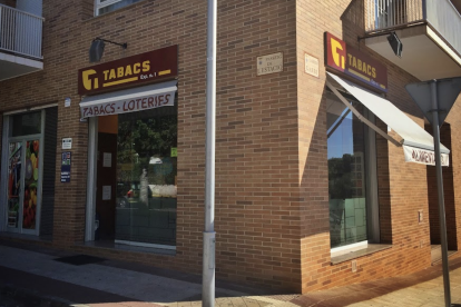 Imagen de la administración que selló el boleto ganador.