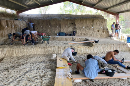 Una excavació al barranc de la Boella.