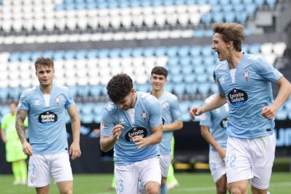 El carriler del Celta Fortuna, Tincho, celebrant un dels seus gols aquesta temporada.
