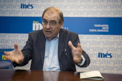 Agustí Segarra, durant l’entrevista mantinguda amb Diari Més.