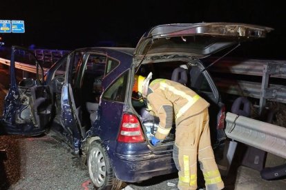 Imatge de l'accident de la T-11 a Reus.