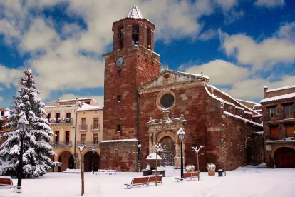 Imatge d'un episodi de neu a Prades.