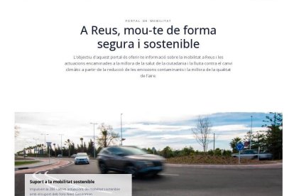 Imatge del nou portal de Mobilitat.