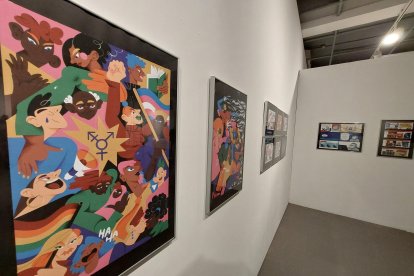 Detall de l’exposició ‘Galeria de Vallencs Il·lustradors