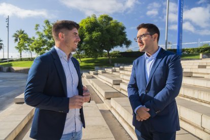 El president del Clúster TIC Catalunya Sud, Pablo Mazón, i el gerent de l’entitat, Sergi Novo.