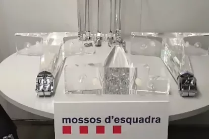 Part de les peces recuperades pels Mossos d'Esquadra