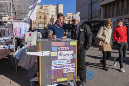 Punt de votació de les propostes de la ciutadania pel PAM, una de les mesures impulsades per la regidoria de Participació.