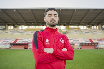 El capità del Reus FC Reddis, Xavi Jaime, després d’un entrenament a l’Estadi Municipal.