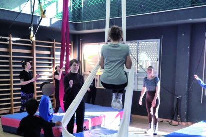 Fotografia de les classes d’aeris que van tenir lloc dins del Giny