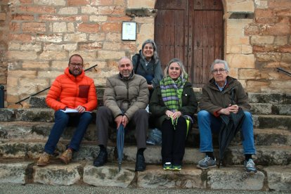 Els alcaldes pedanis de Prenafeta, Josep Tarragó, de Lilla, Josep Lluís Inglès; de La a Guàrdia dels Prats, Marta Panadès; de Rojals, Baltasar Casinos, i del Pinetell, Antònia Mateu.