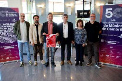 Els impulsors del FIMC, en la presentació de la 50a edició del certamen.