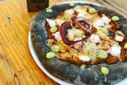 Imagen de una de las pizzas de Aboccaperta.