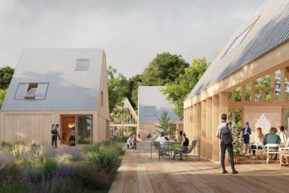 Render del hub d’empreses ‘Startups Village Residencial Tarragona’ que proposa construir la Unió d’Empreses de Tarragona.
