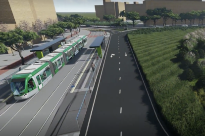 Render de la primera fase del tramvia.