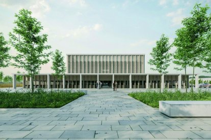 Projecte del nou CAP, que estarà al costat del cementiri.