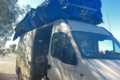 Imatge de la furgoneta interceptada.