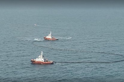 Instant del simulare al Port de Tarragona.