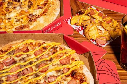 Imatge de la pizza de Telepizza.