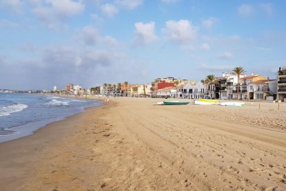 Imagen de la playa del Vendrell.