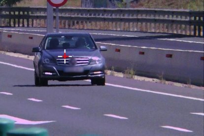 Imatge del radar que ha enxampat el conductor a gairebé 200 km/h.