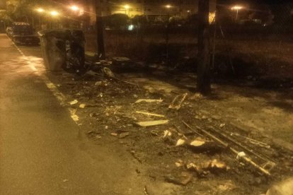 Imatge de la zona que ocupaven els contenidors.