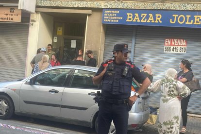 Un instant del desnonament.