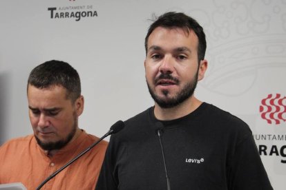 Imatge dels consellers Toni Carmona i Jordi Collado.