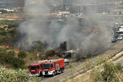 Incendio en la A-7