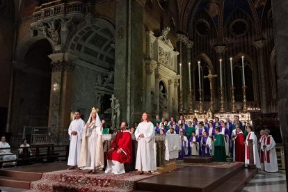 El Misteri de la Selva durant l’actuació a la basílica gòtica més important de Roma